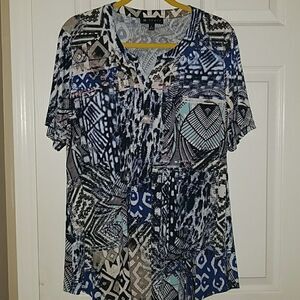 N Touch print top Sz. L